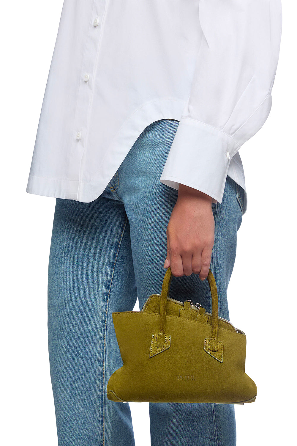 THE ATTICO Top handle ''La Passeggiata Mini'' – KHAKI
