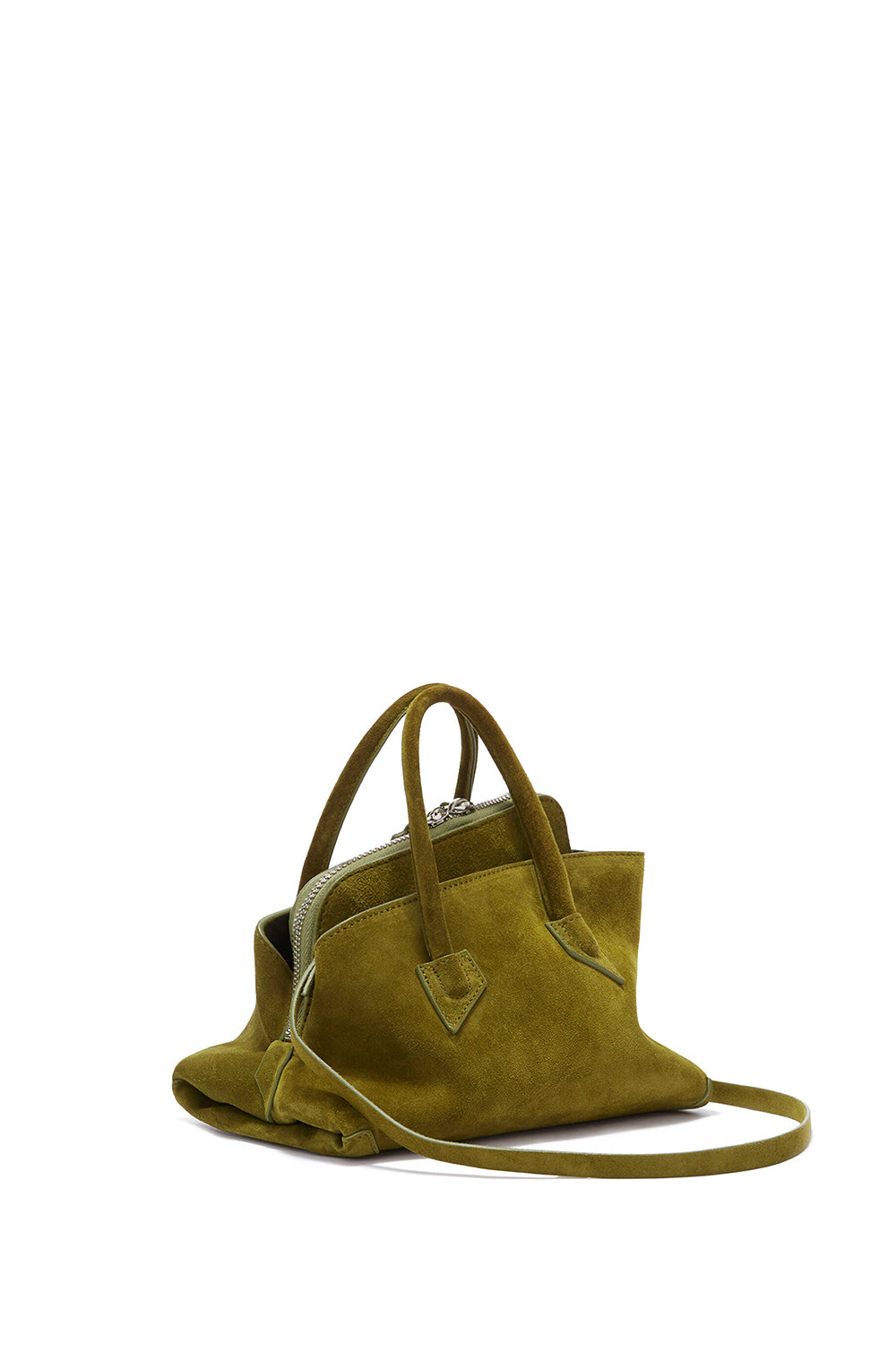 THE ATTICO Top handle ''La Passeggiata Mini'' – KHAKI