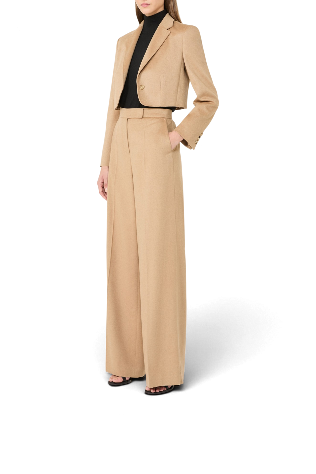 MAX MARA Dolcevita in filato di cachemire "MXMGATTO" – Nero