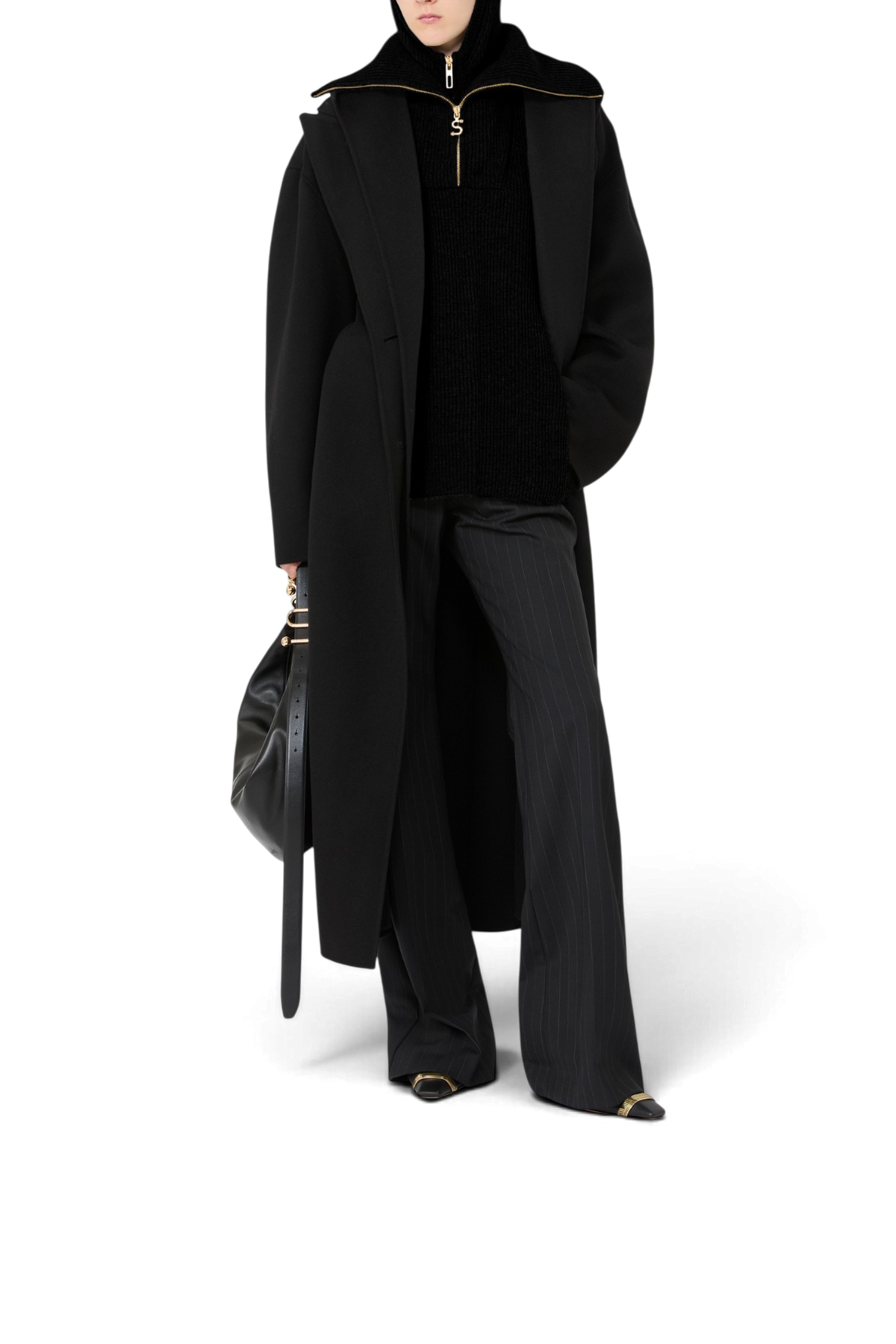 SPORTMAX 순수 울 오버 코트 “SPXOLMO”