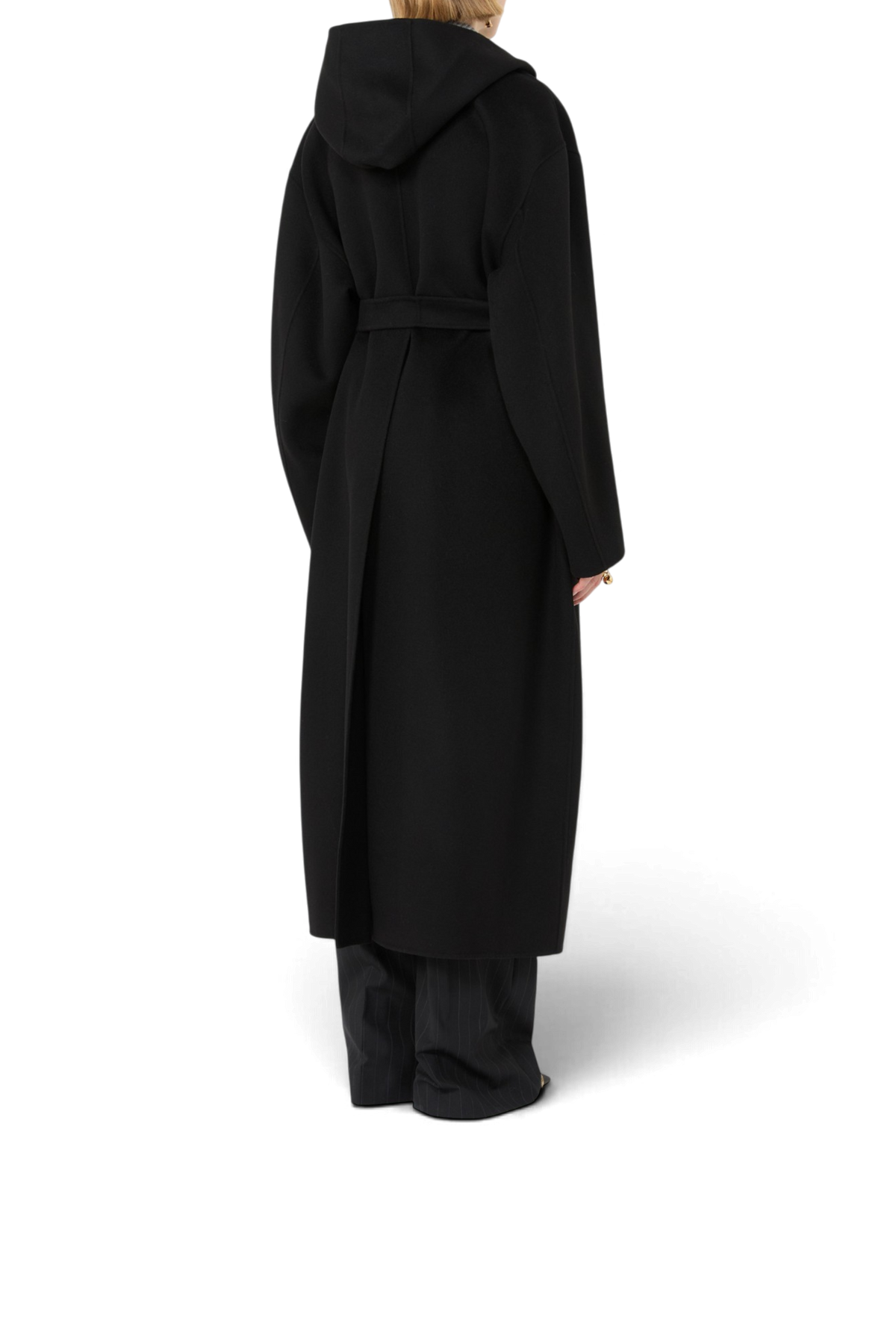 SPORTMAX Cappotto over in pura lana "SPXOLMO" – Nero