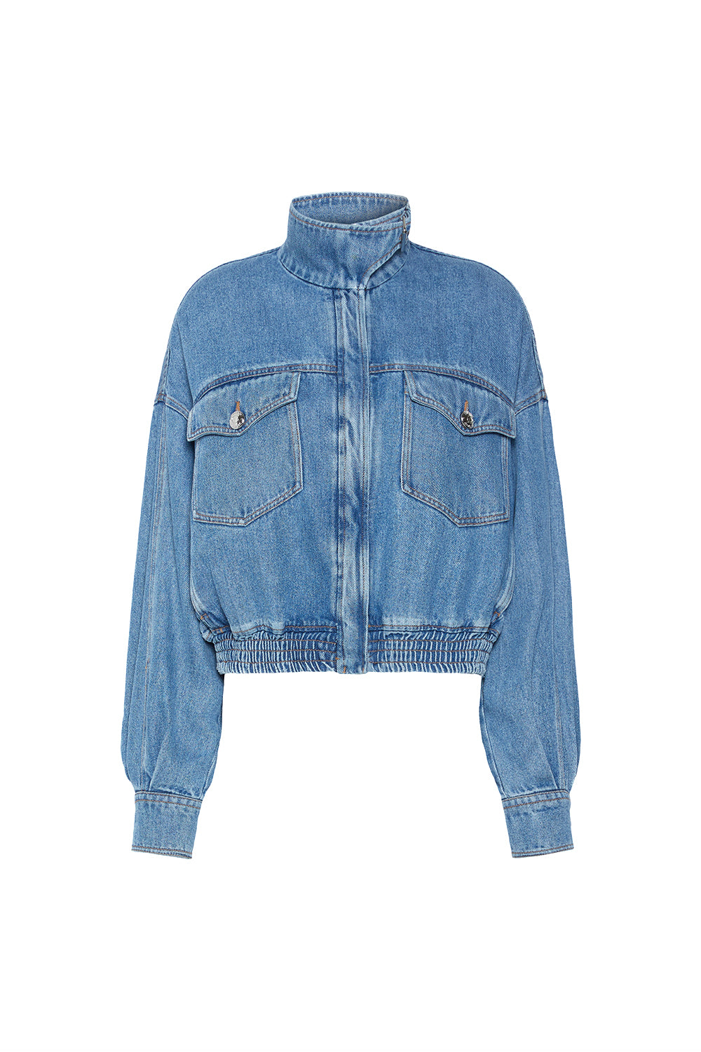 SPORTMAX Bomber over in denim indaco "SPDBUSSOLA"