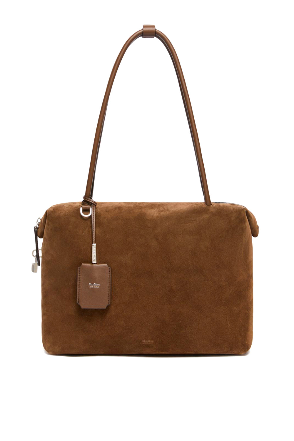 MAX MARA Bauletto squadrato in crosta e pelle "MXAHOLDALLGLIDE"