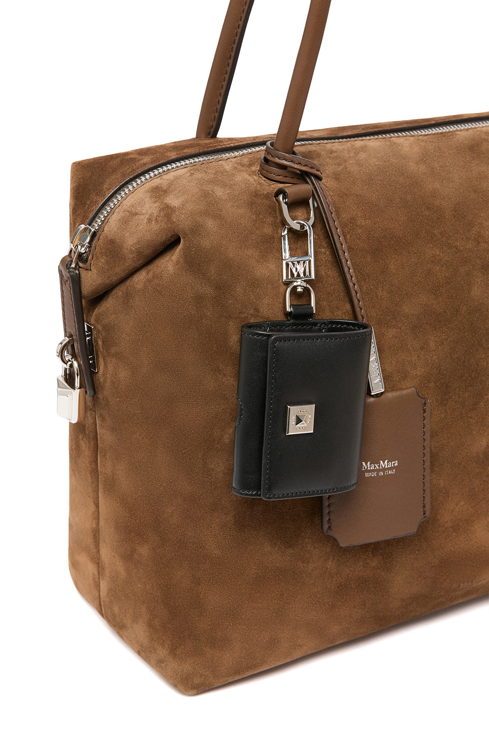 MAX MARA Bauletto squadrato in crosta e pelle "MXAHOLDALLGLIDE"