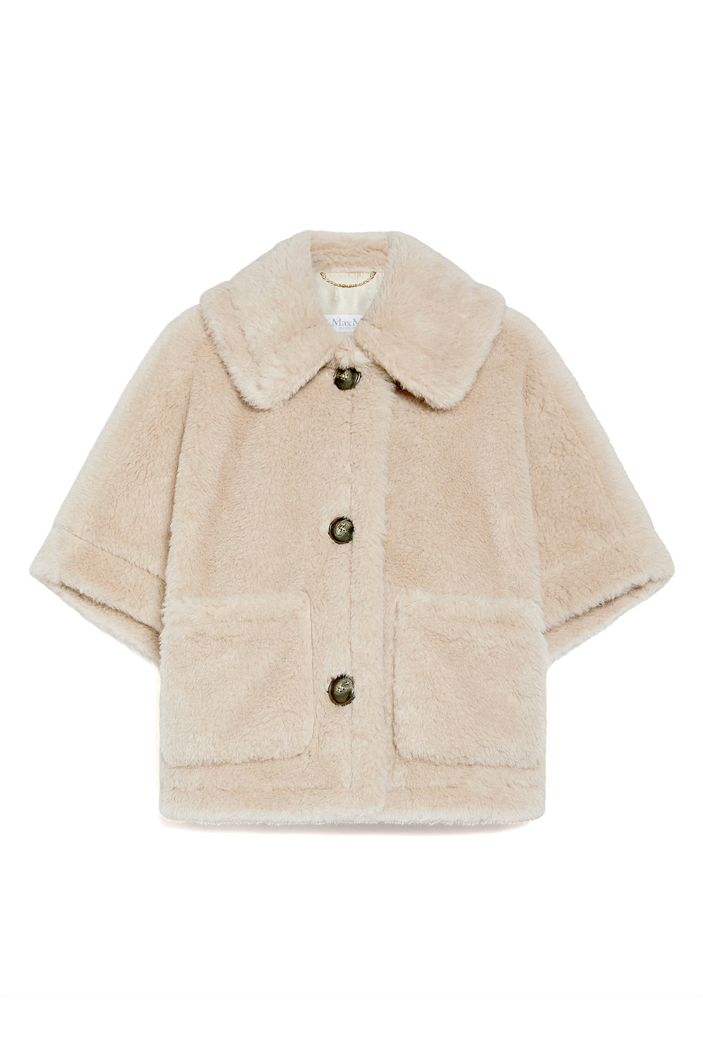 MAX MARA Cappa boxy in Teddy di alpaca e lana "NEWTERZO1"