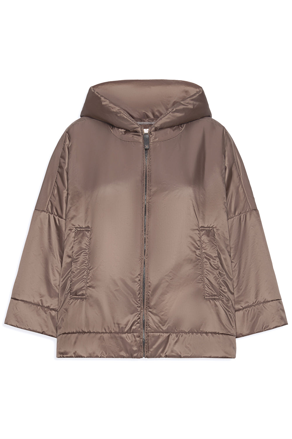 MAX MARA Giacca imbottita in tela antigoccia con cappuccio "MTCFIORE"