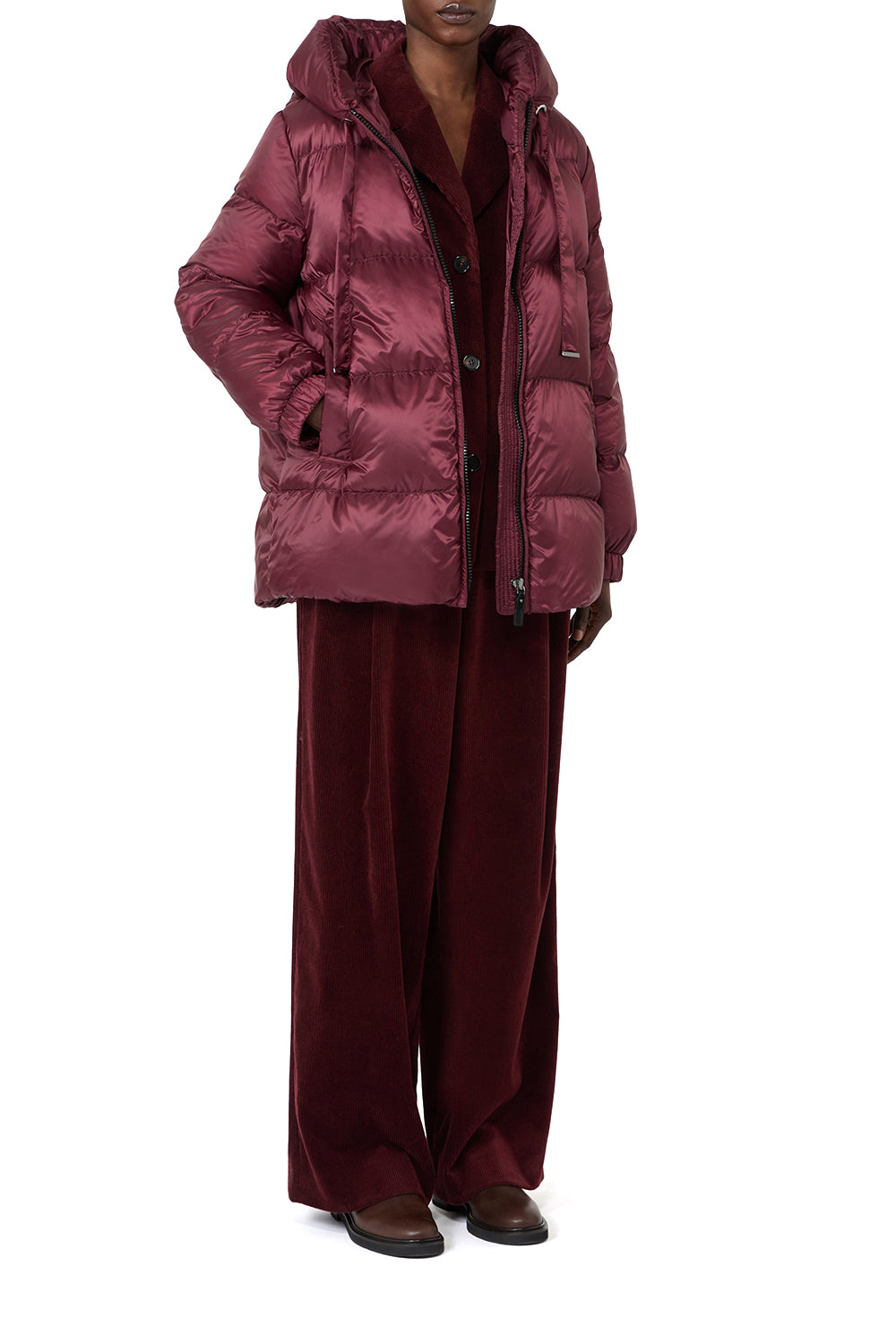 MAX MARA Imbottito ampio in tela antigoccia "SEIA"