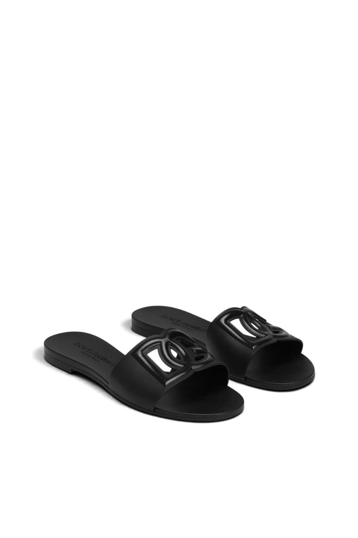 DOLCE & GABBANA Slide beachwear in gomma
