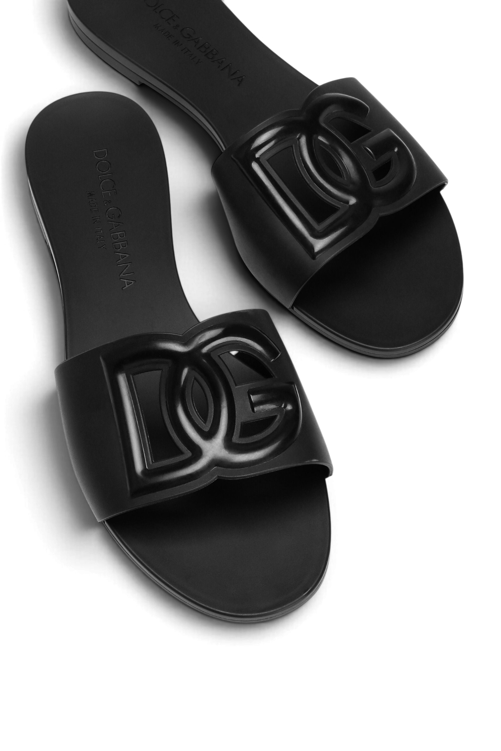 DOLCE & GABBANA Slide beachwear in gomma