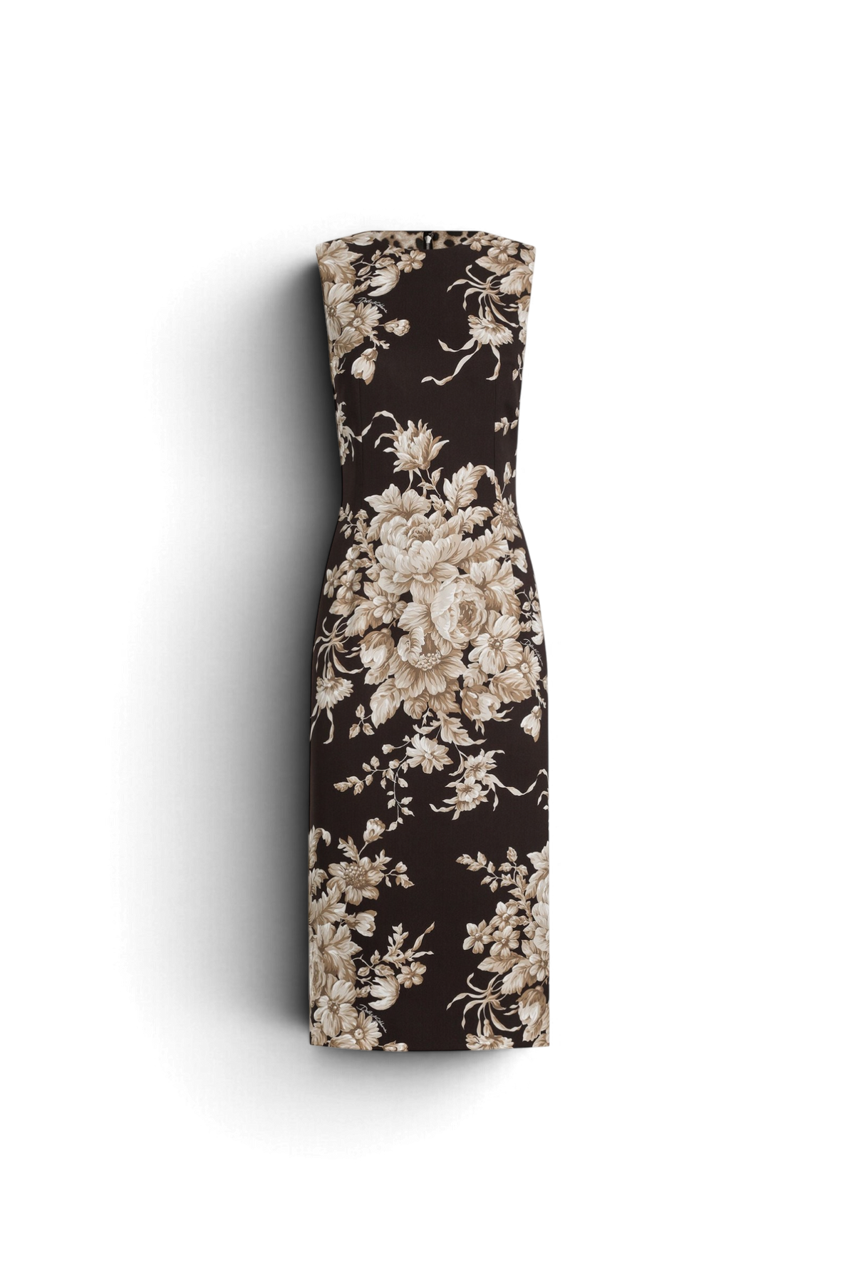 DOLCE & GABBANA Dress in charmeuse rose print
