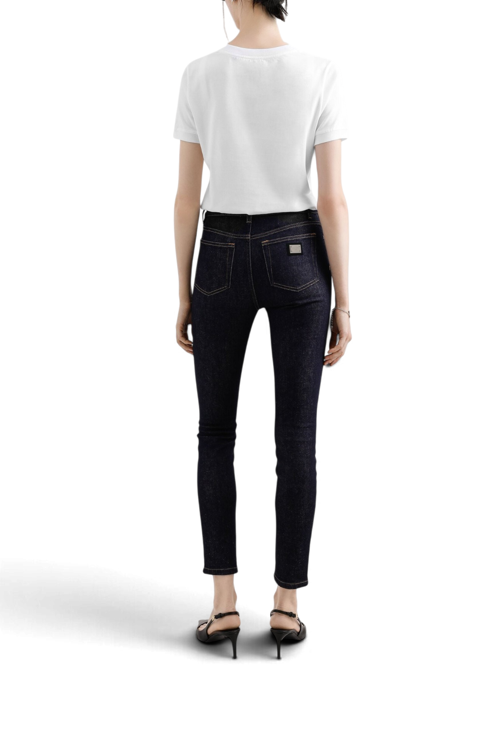 DOLCE & GABBANA T-shirt in cotone con logo DG Crystal
