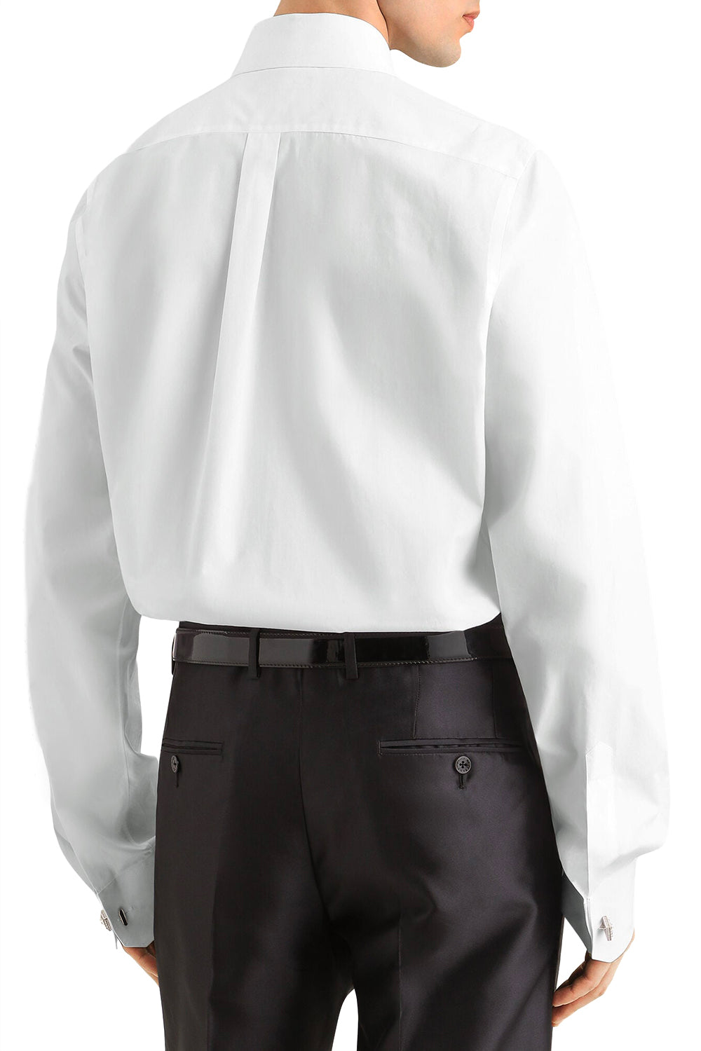 DOLCE & GABBANA Camicia in popeline Made in Italy con maniche lunghe.