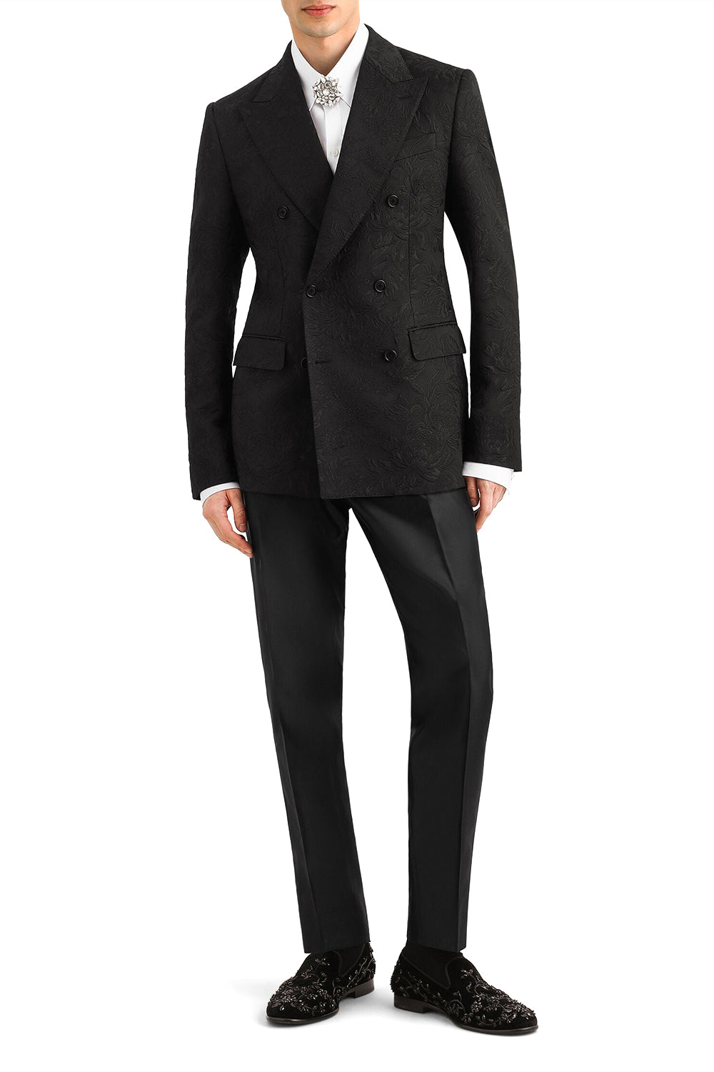 DOLCE & GABBANA Camicia in popeline Made in Italy con maniche lunghe.