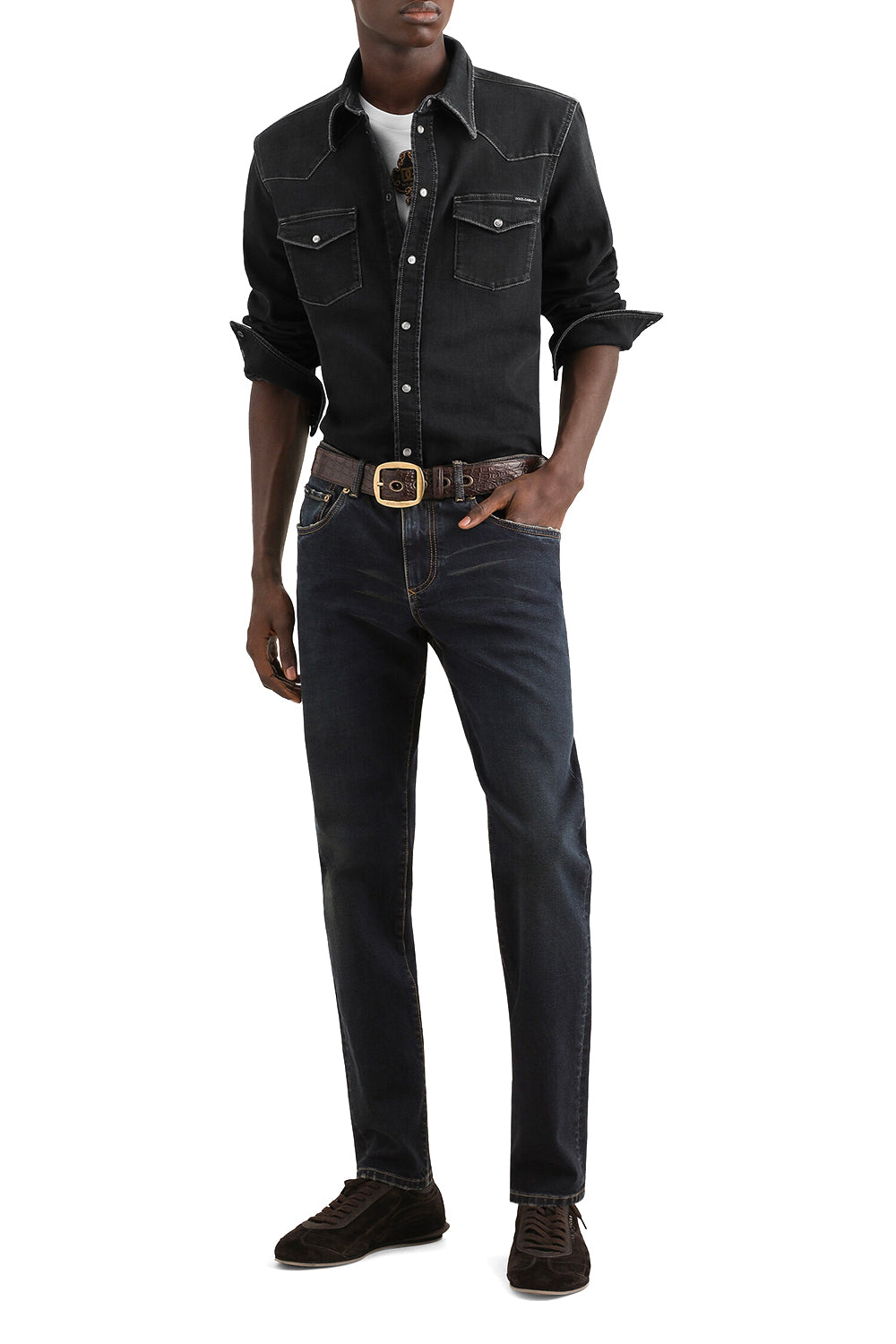 DOLCE & GABBANA T-shirt in cotone con patch