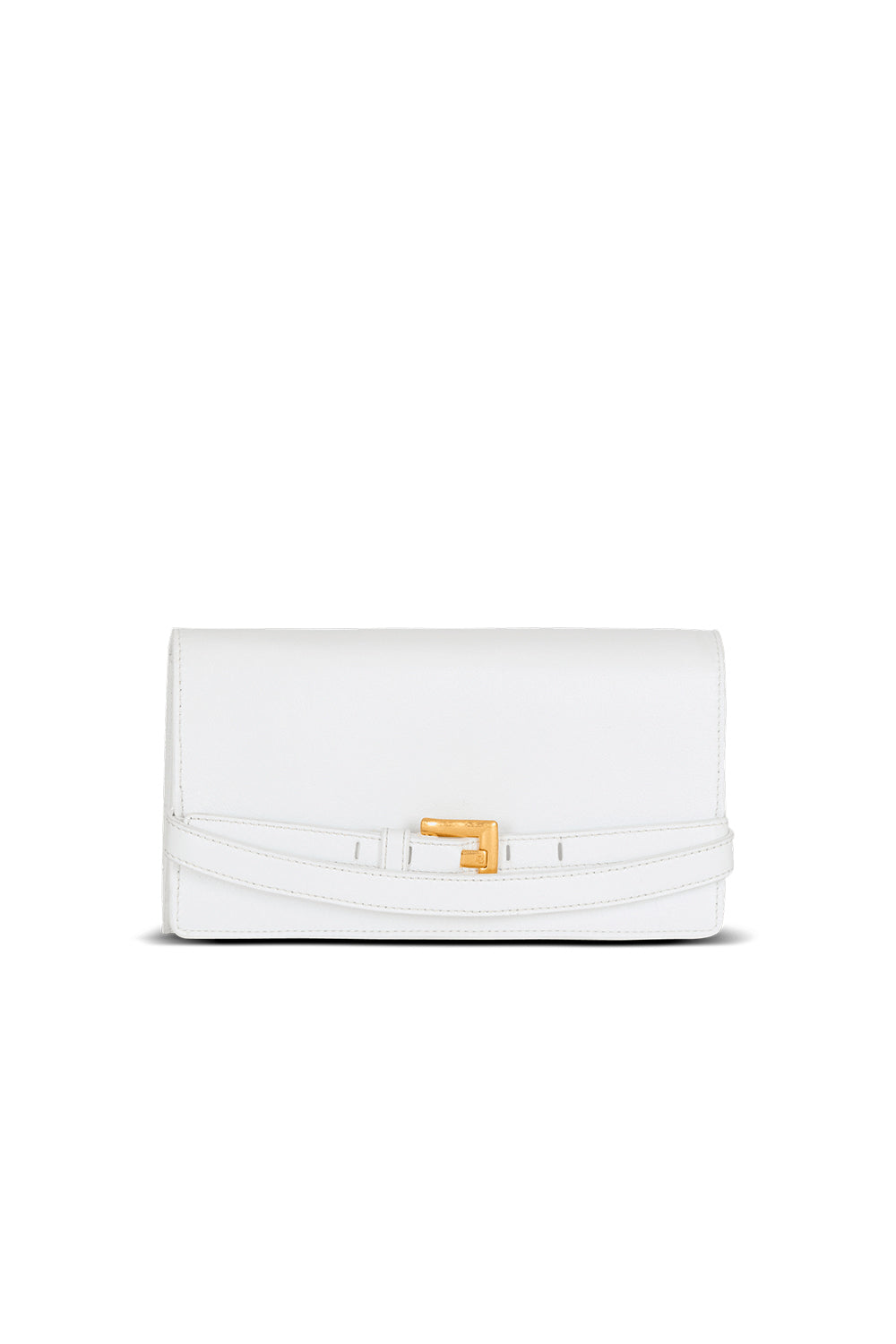 BALMAIN Portafoglio Shuffle con catena in pelle di vitello