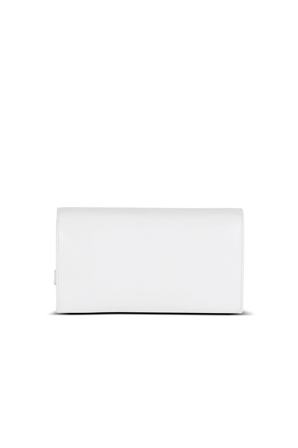 BALMAIN Portafoglio Shuffle con catena in pelle di vitello – Blanc optique