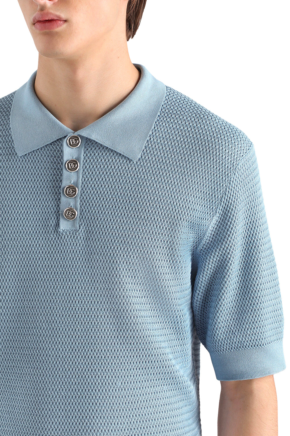 DOLCE & GABBANA Polo in seta