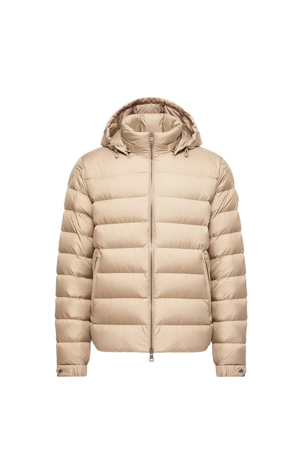 MONCLER Piumino corto Arneb con cappuccio – Beige