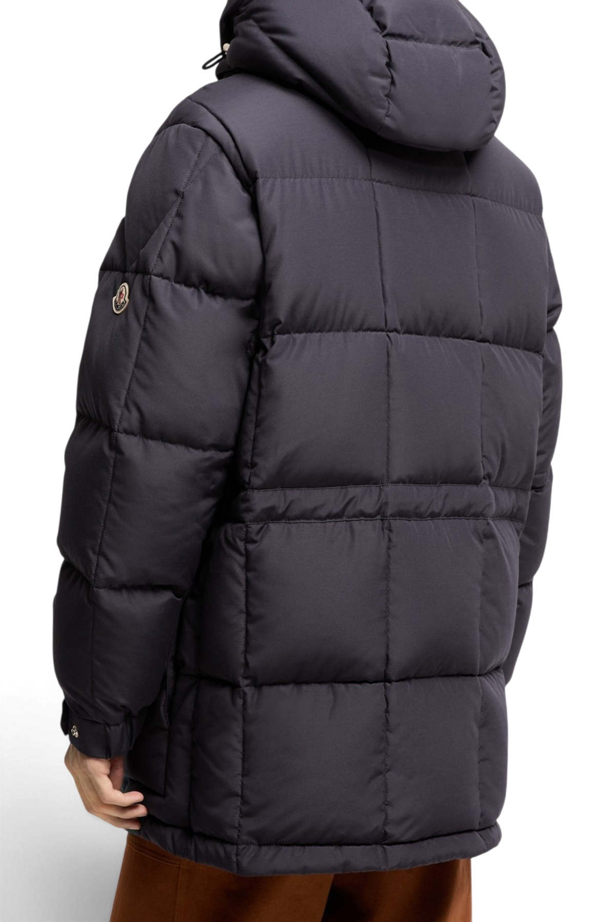 MONCLER Piumino lungo con cappuccio Sylmara