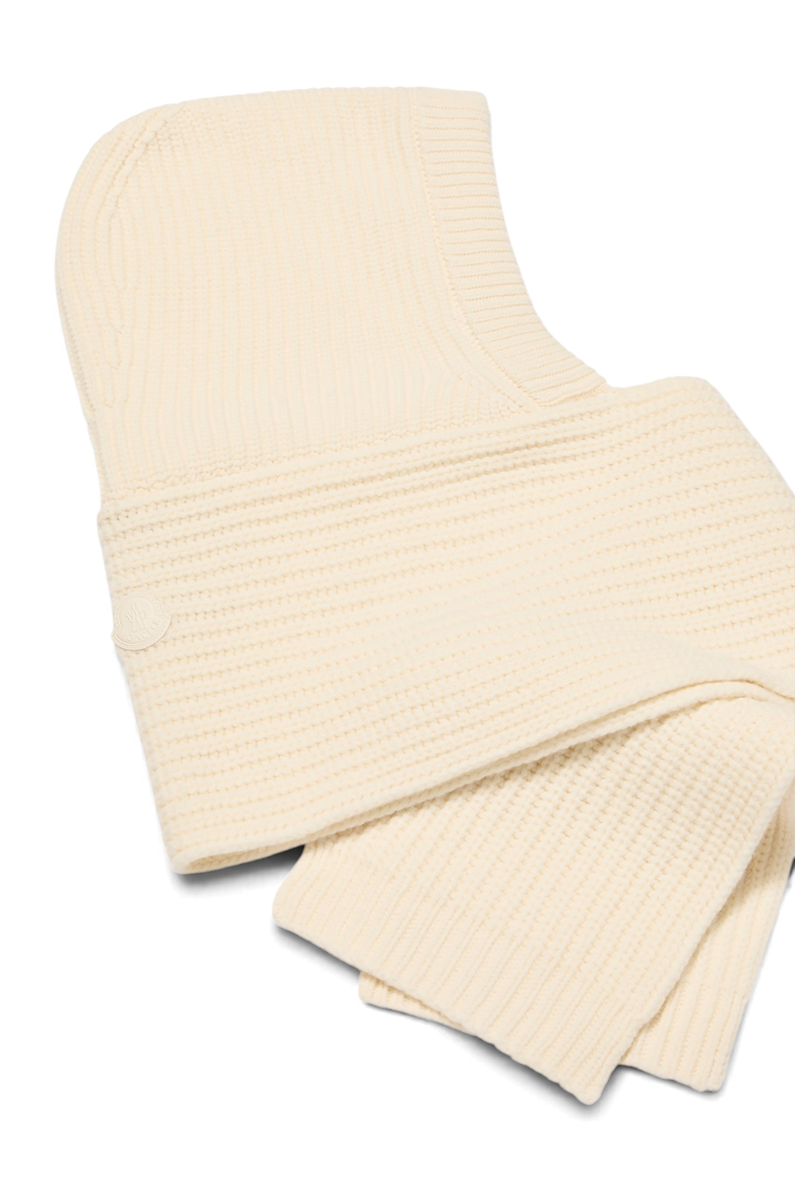 MONCLER Sciarpa con cappuccio in misto lana e cashmere