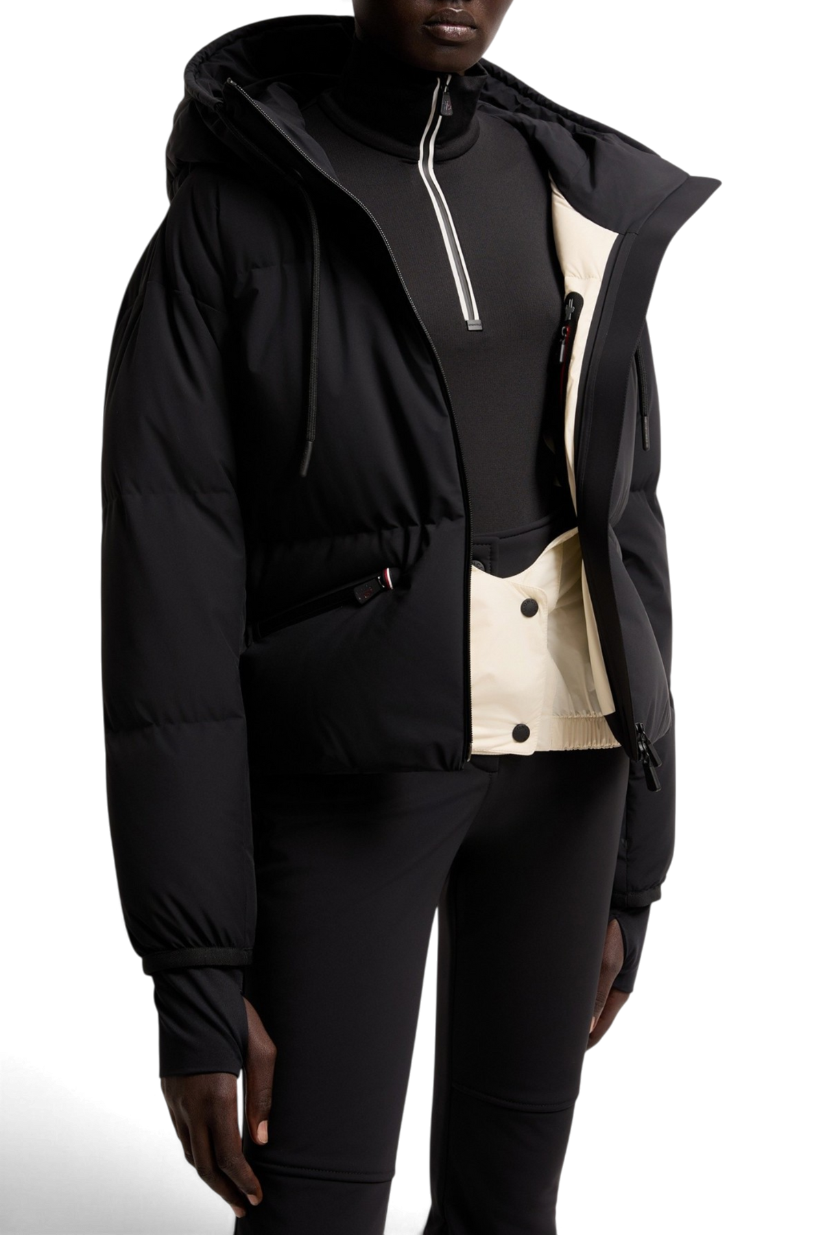 MONCLER GRENOBLE Isolierte Skijacke mit Kapuze Allesaz