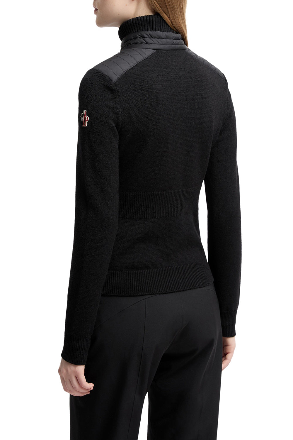 MONCLER GRENOBLE Cardigan imbottito in misto lana