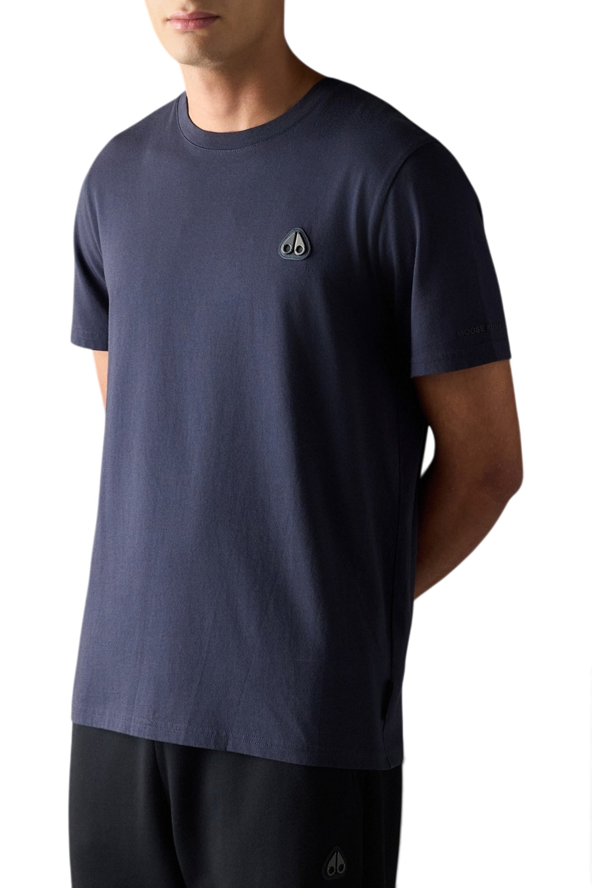 MOOSE KNUCKLES CRESCENT T-SHIRT – NAVY