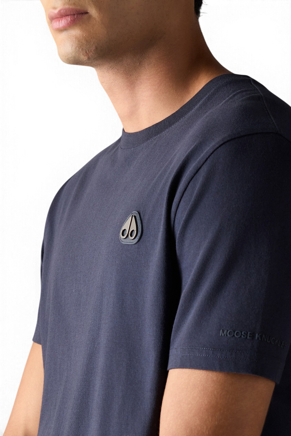 MOOSE KNUCKLES CRESCENT T-SHIRT – NAVY