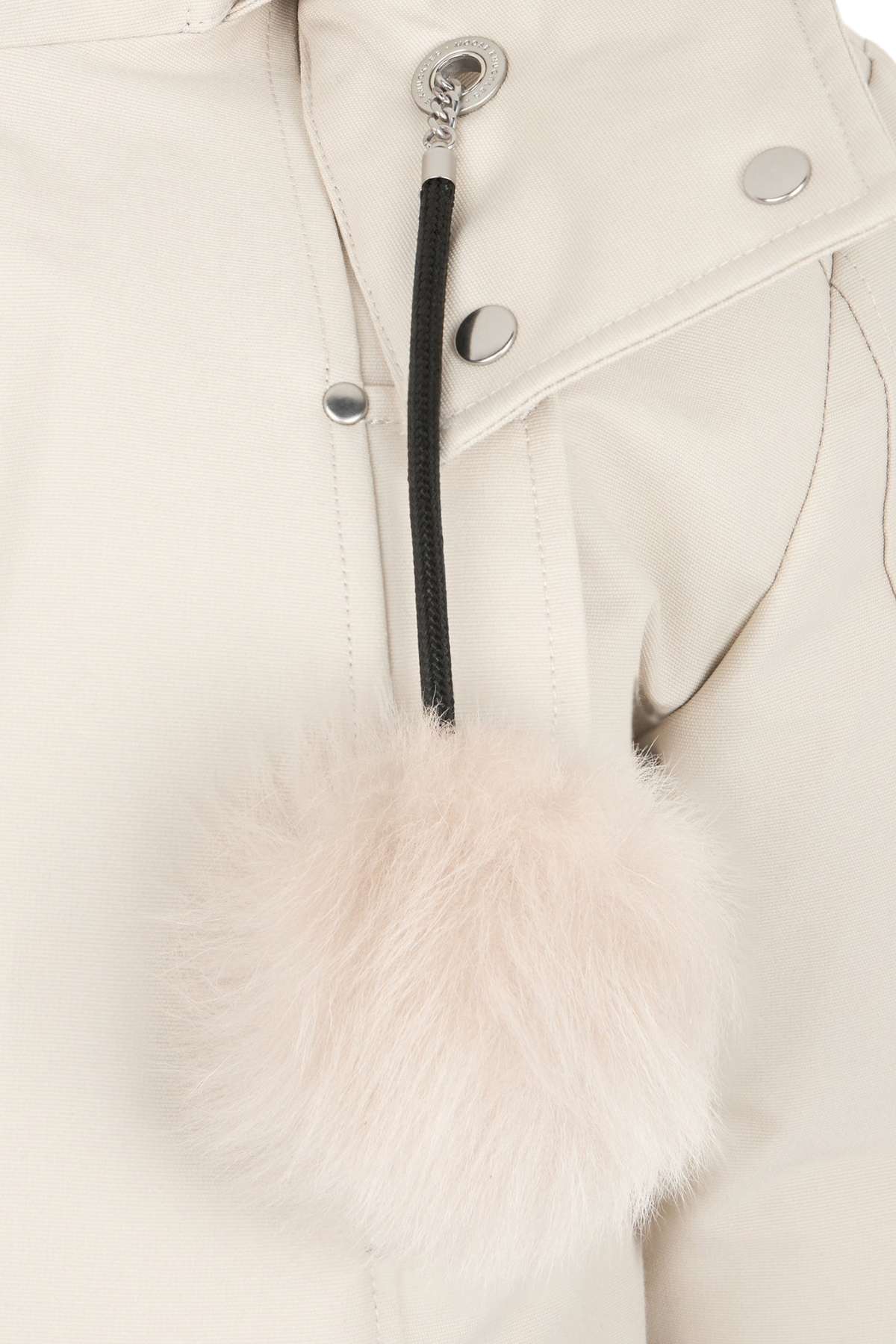 MOOSE KNUCKLES ORIGINAL DEBBIE SHEARLING TRIM BOMBER JACKET – Alabaster w/alabaster sh