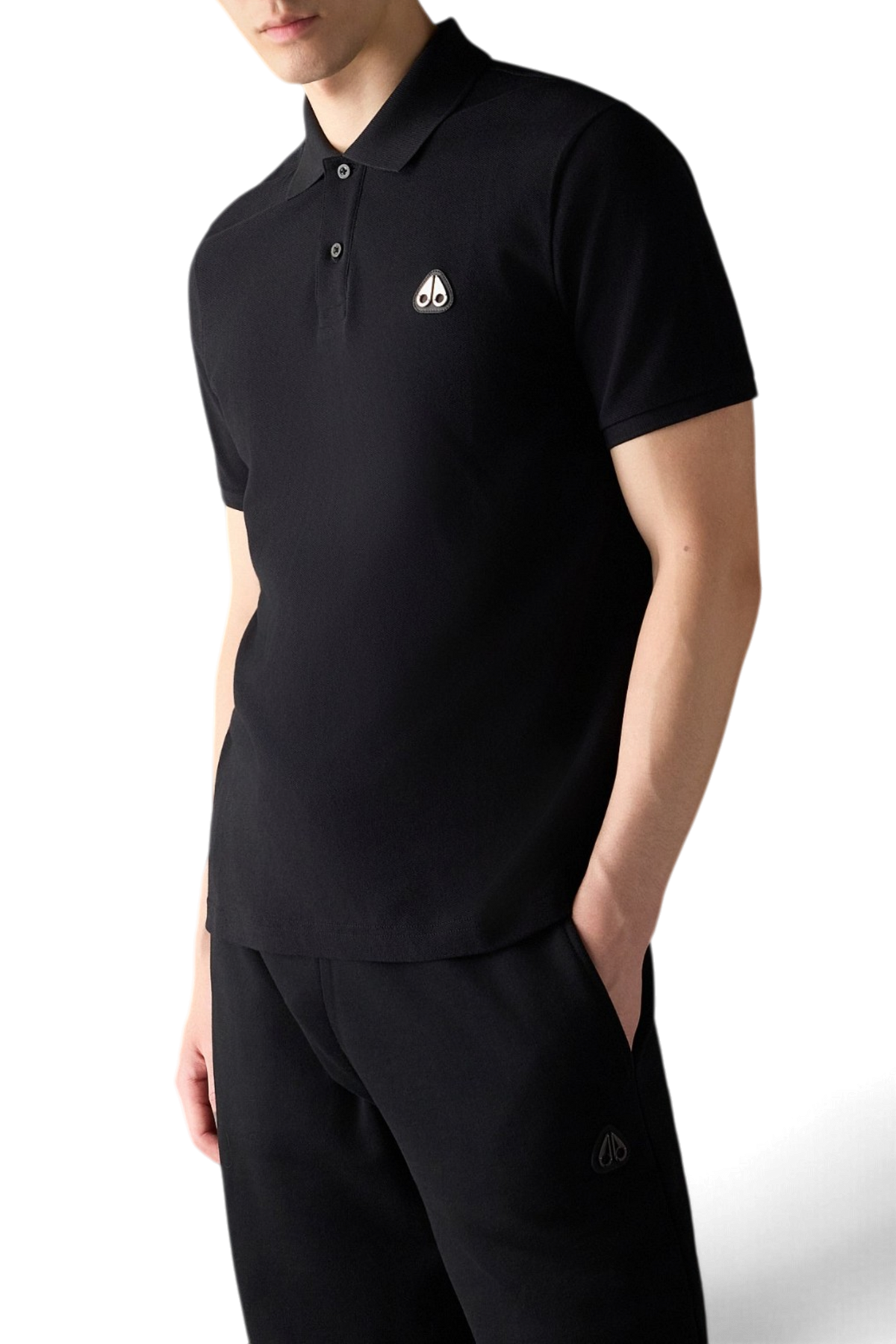 MOOSE KNUCKLES EVERETT POLO – BLACK