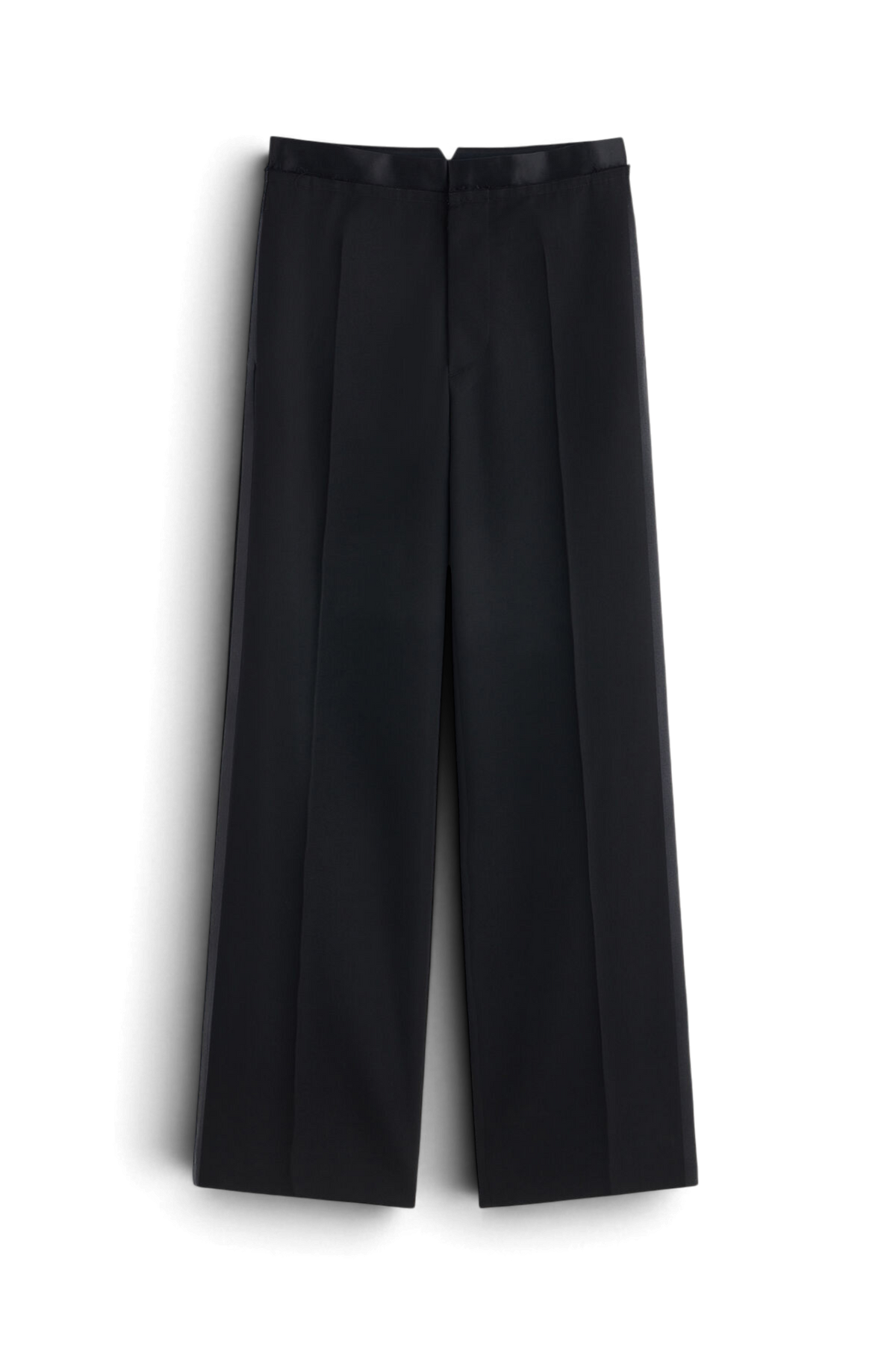 MAISON MARGIELA Pantaloni Da Smoking In Lana Vergine E Cintura In Raso