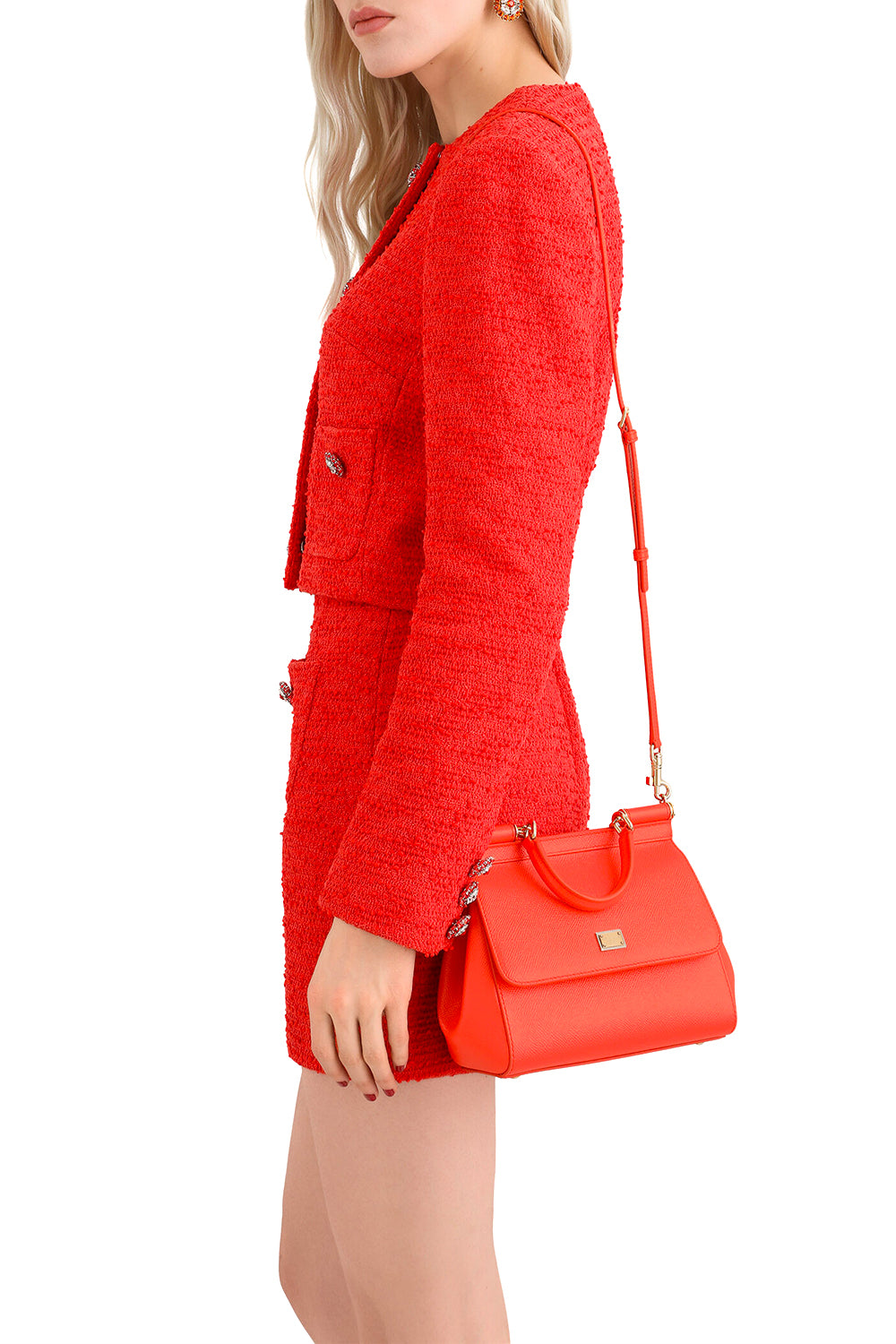 DOLCE & GABBANA Small Sicily Handbag in Dauphine Calfskin