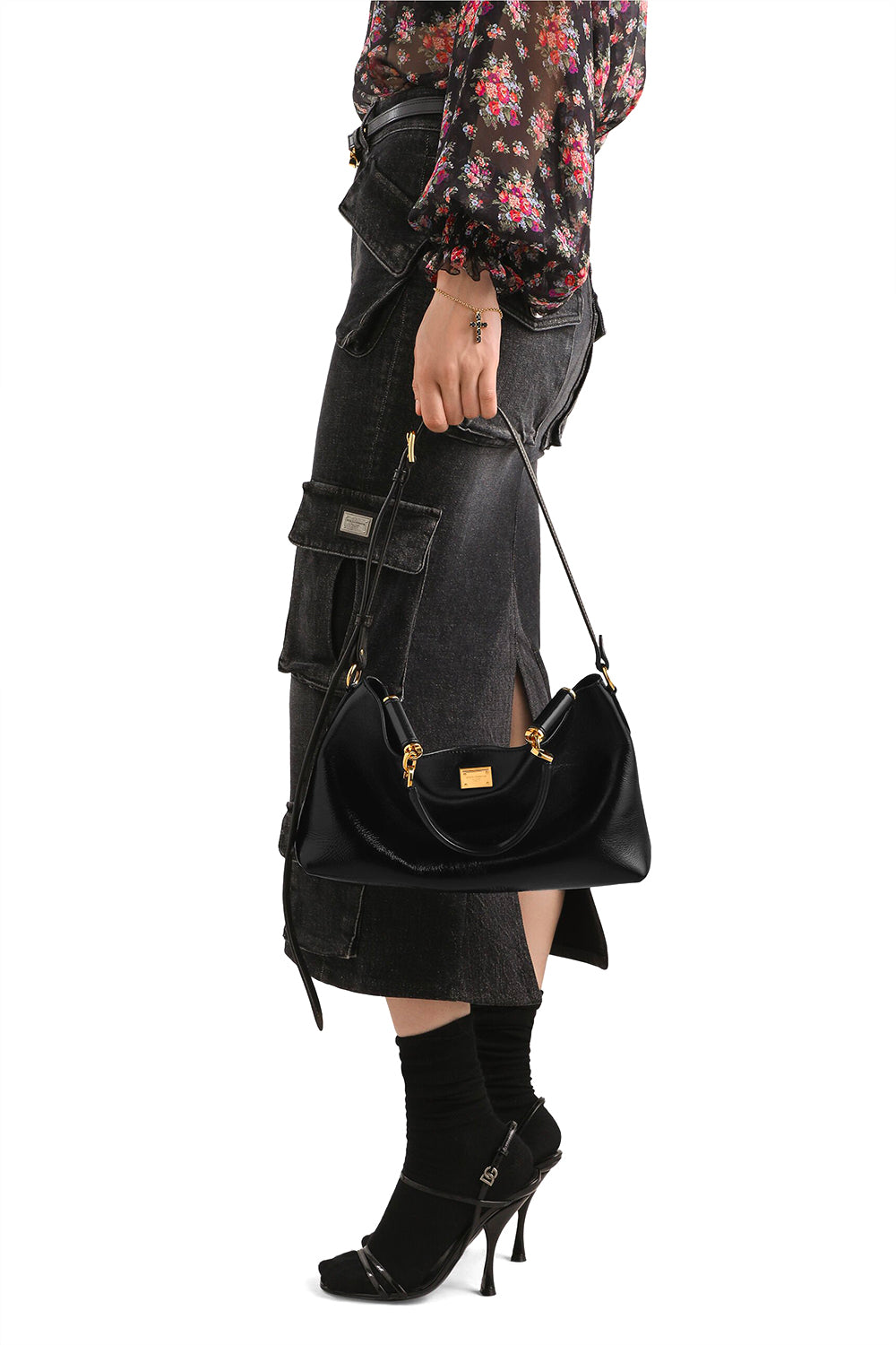 DOLCE & GABBANA Borsa a mano Vittoria in pelle di vitello
