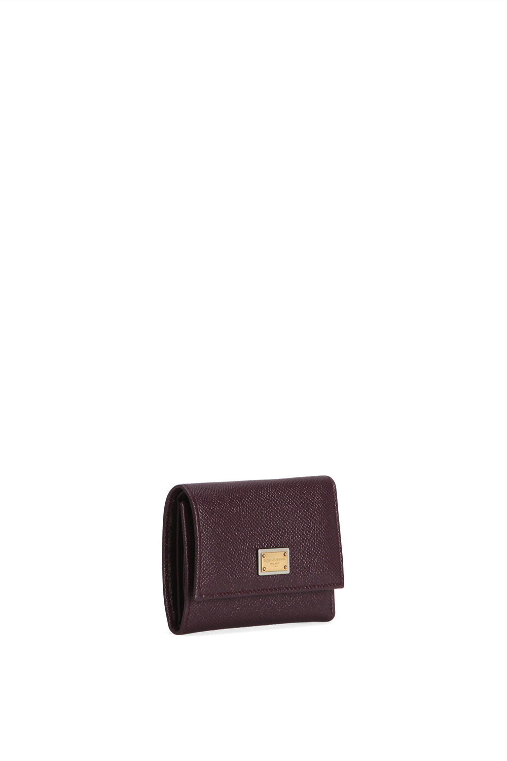 DOLCE & GABBANA Portafoglio french flap in pelle di vitello dauphine
