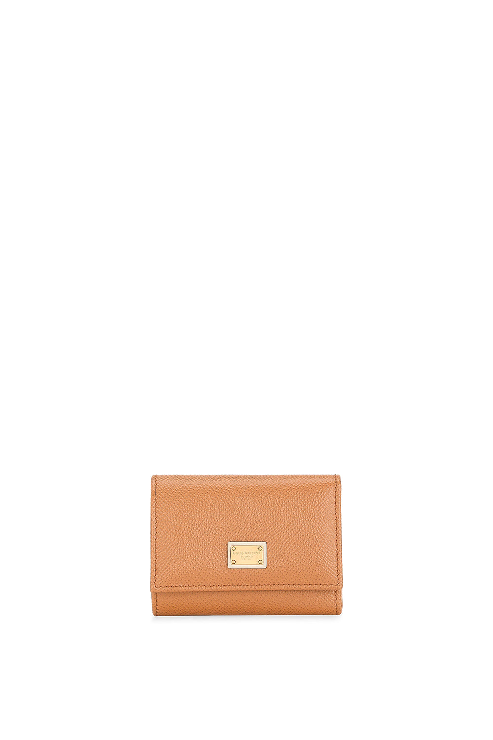 DOLCE & GABBANA Portafoglio french flap in pelle di vitello dauphine