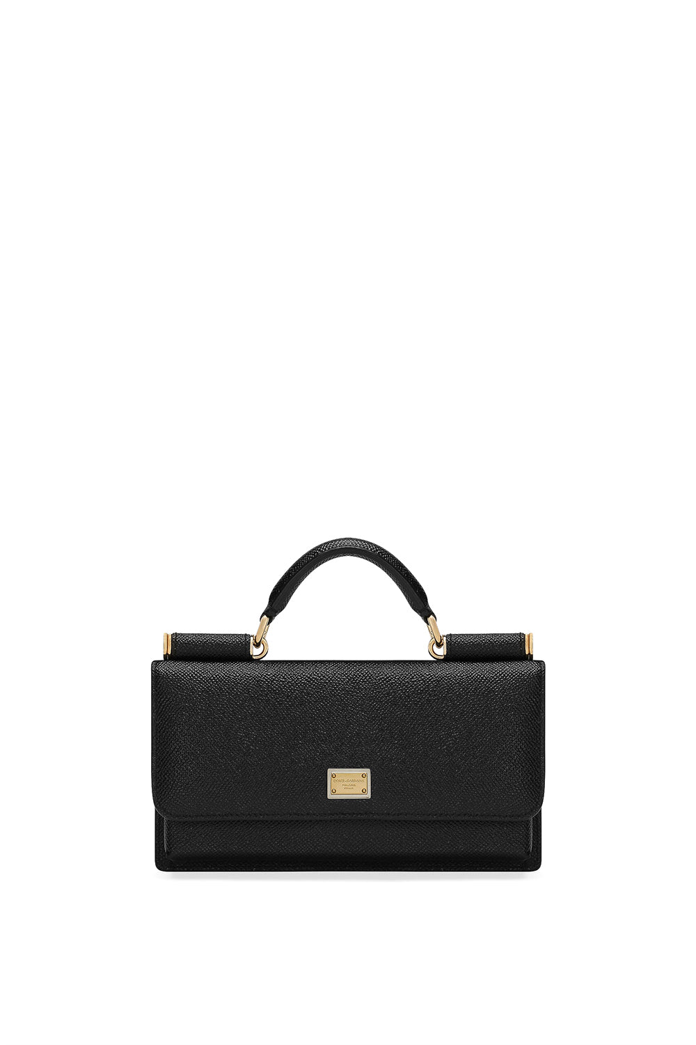 DOLCE & GABBANA Mini bag in calfskin with Dauphine print