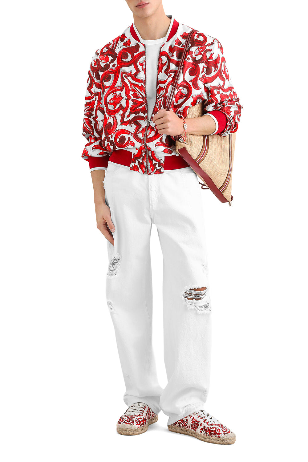 DOLCE & GABBANA Cotton T-shirt with Embroidered Patch