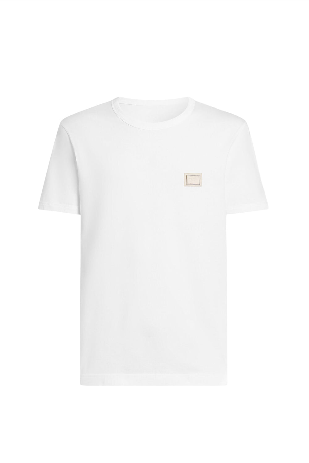 DOLCE & GABBANA Cotton T-shirt with Embroidered Patch