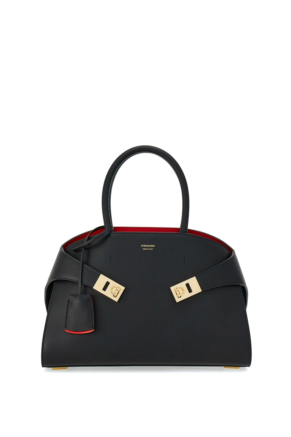 FERRAGAMO Borsa a mano Hug bicolore (M)