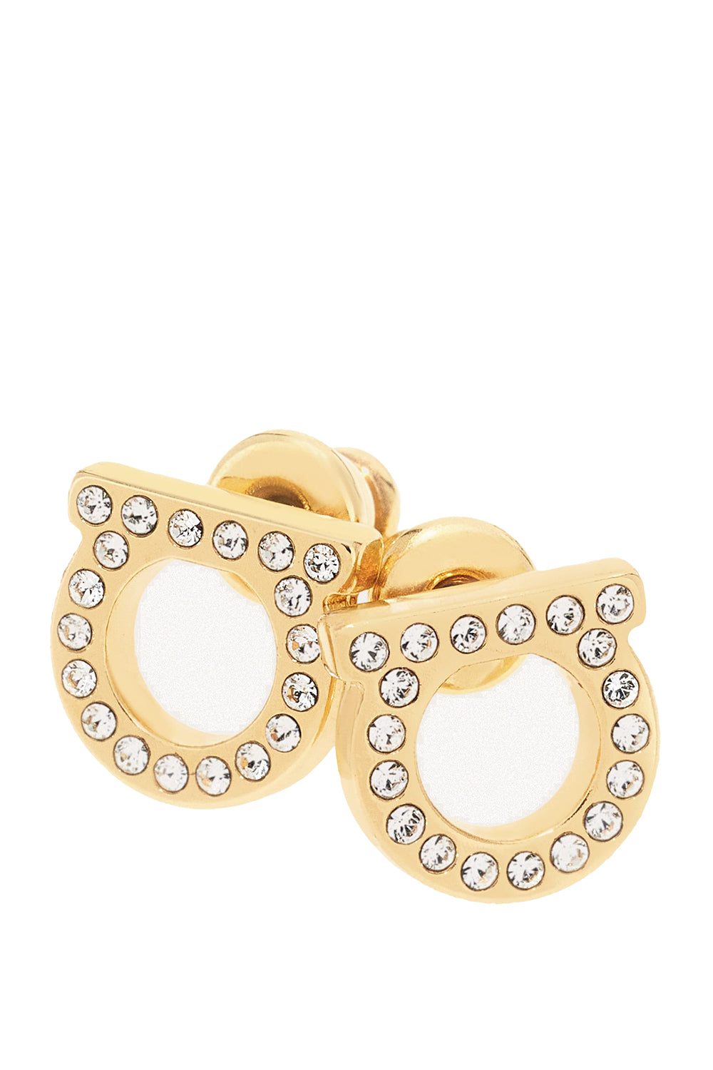 FERRAGAMO Orecchini Gancini Crystals (S)