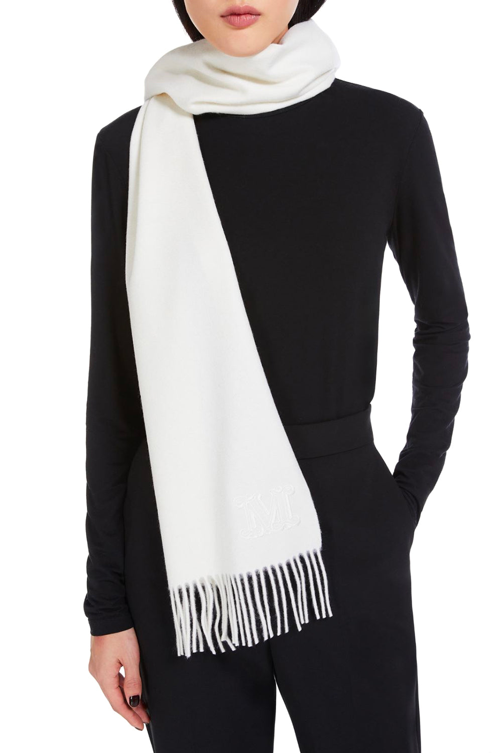 MAX MARA Stola in cachemire con ricamo Monogram "WSDALIA"