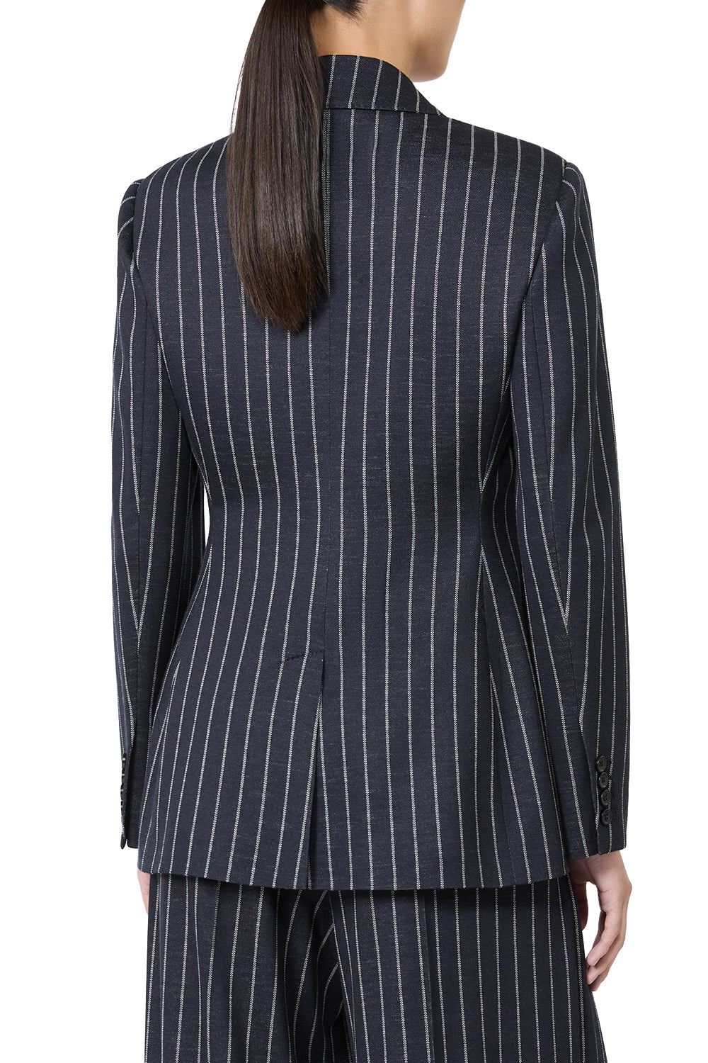 MAX MARA Blazer doppiopetto in jersey gessato "MXMBALTA"