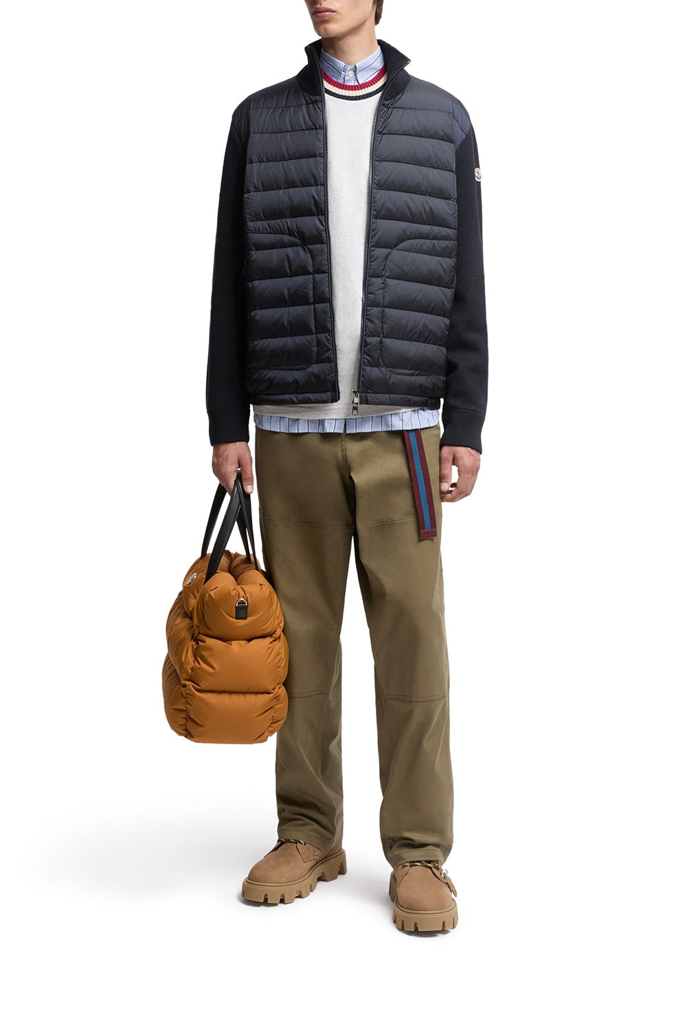 MONCLER Padded Cardigan with Zipper