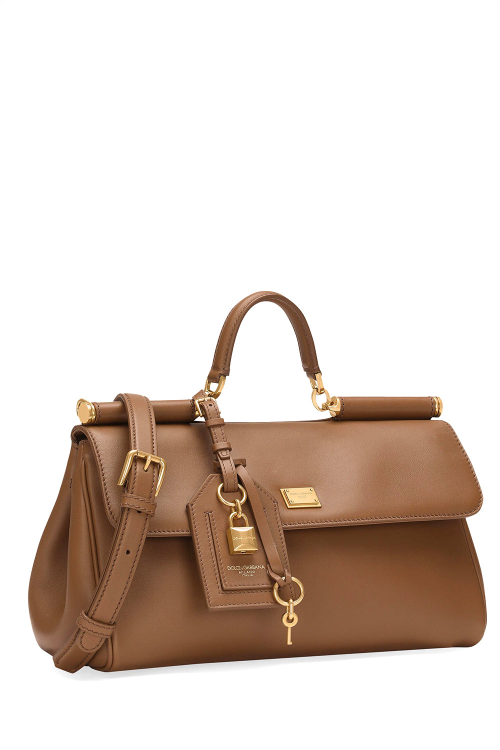 DOLCE & GABBANA Borsa a mano My Sicily in pelle di vitello plongé
