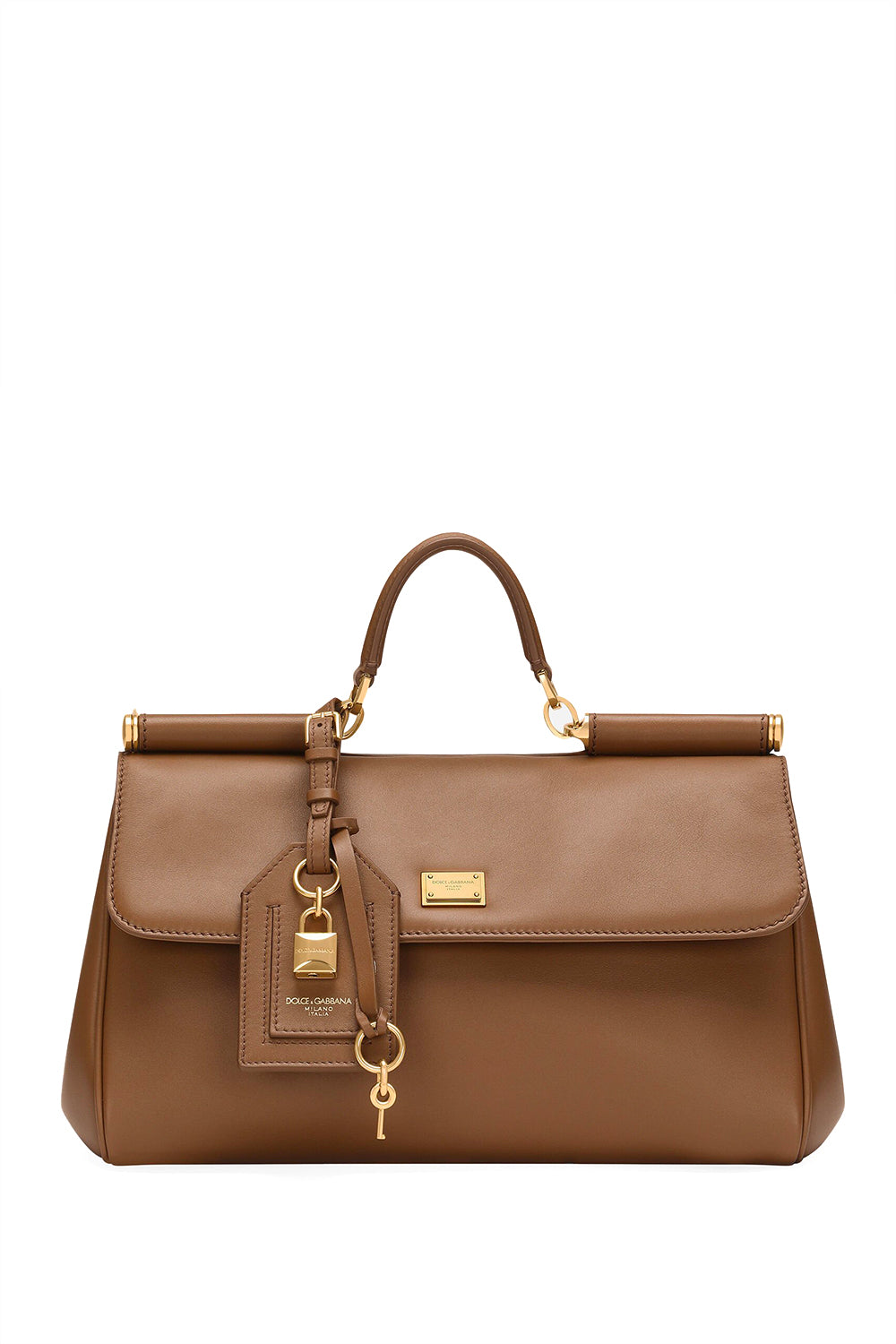 DOLCE & GABBANA Borsa a mano My Sicily in pelle di vitello plongé