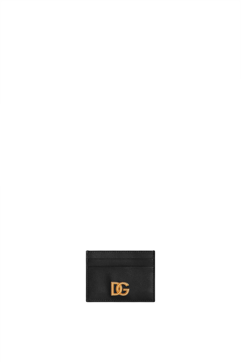 DOLCE & GABBANA Portacarte intrecciato con logo DG