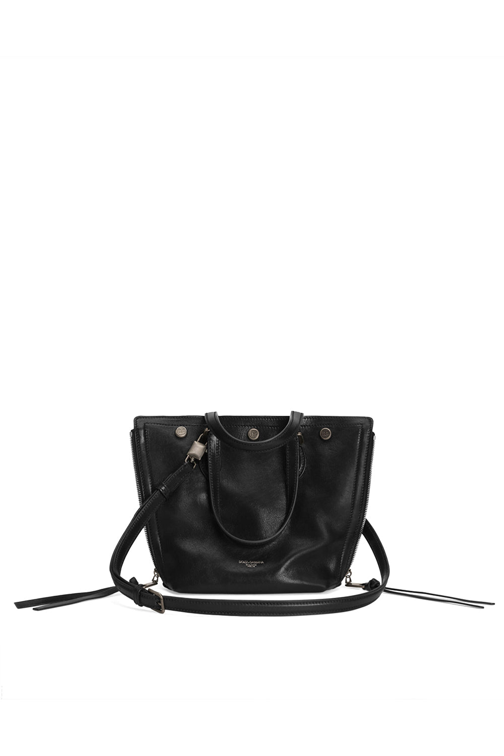 DOLCE & GABBANA Borsa shopping atene in pelle di vitello