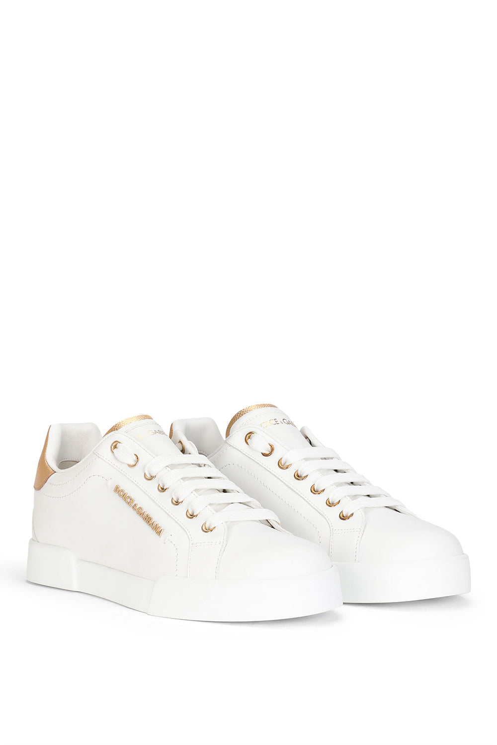 DOLCE & GABBANA Sneakers Portofino in vitello nappato con lettering