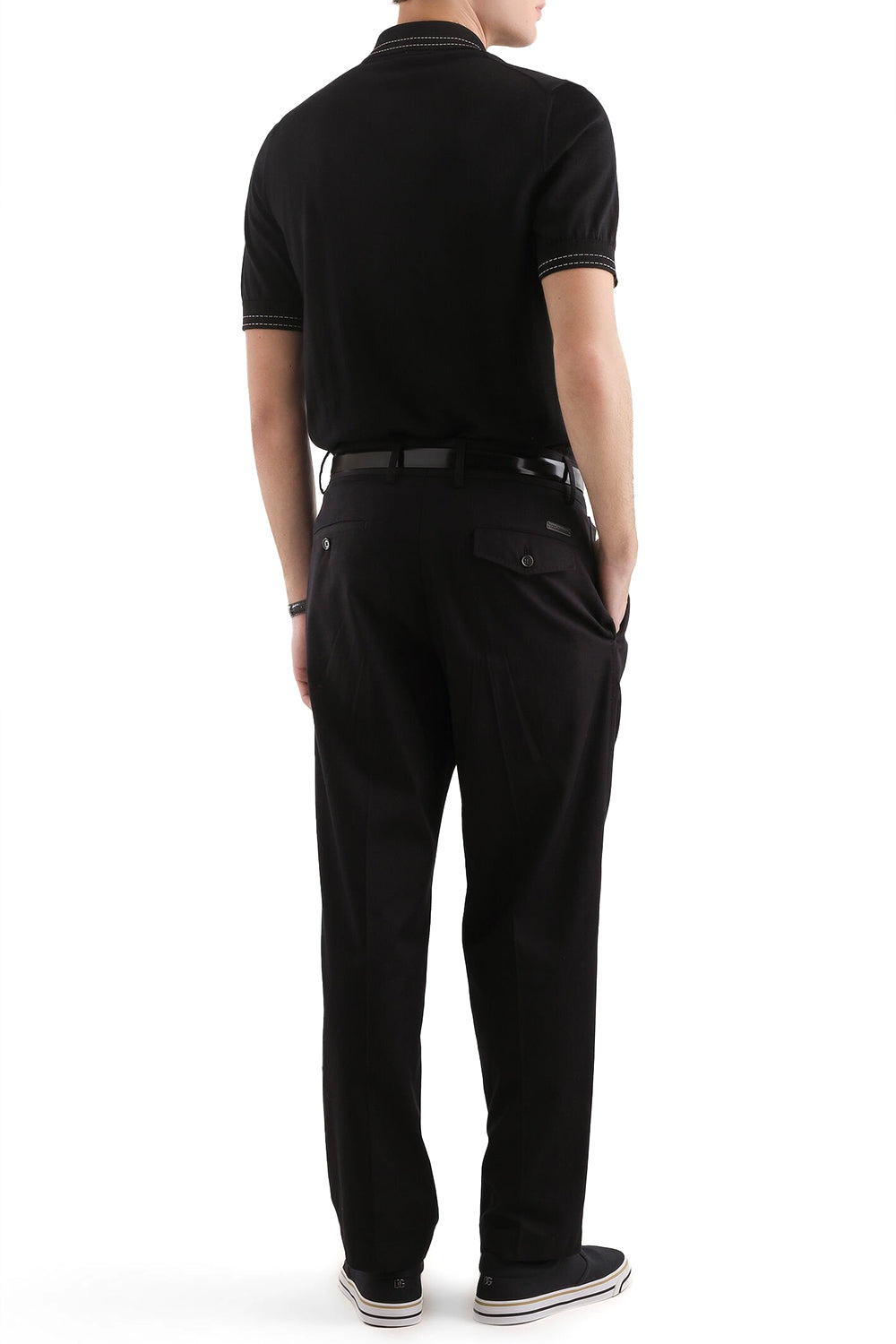 DOLCE & GABBANA Maglia polo in seta