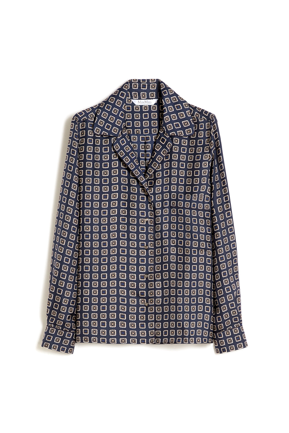 MAX MARA Camicia semiaderente in seta stampata MXMDISCO